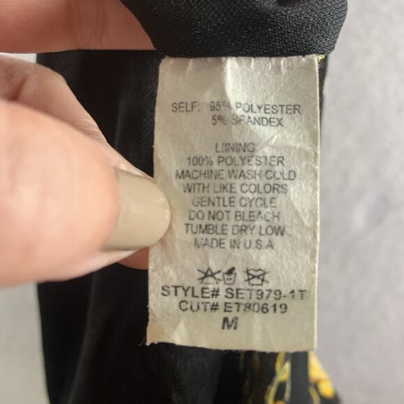 Womens Baroque Leopard Chain Print Bodysuit Sz M Y2K Mobwife Club Indie Luxury - Picture 11 of 13